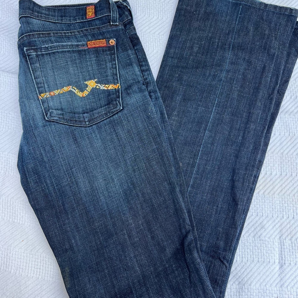 Seven for all mankind beautiful jeans low rise bootcut size 27